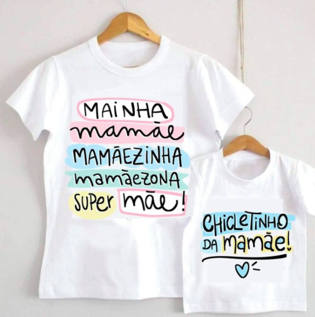 Camisetas personalizadas mãe e filho