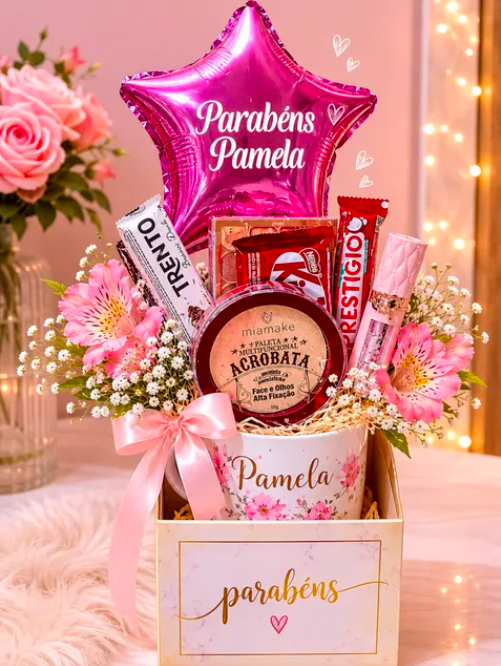 Kit personalizado Parabéns Pamela